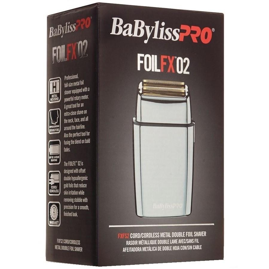 BabylissPro FoilFX Cordless Rechargeable Metal Double Foil Shaver