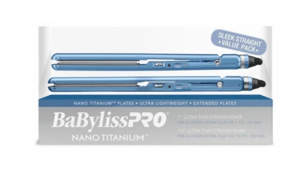 BabylissPro Nano Titanium Combo ½" Ultra Thin Flat Irons **