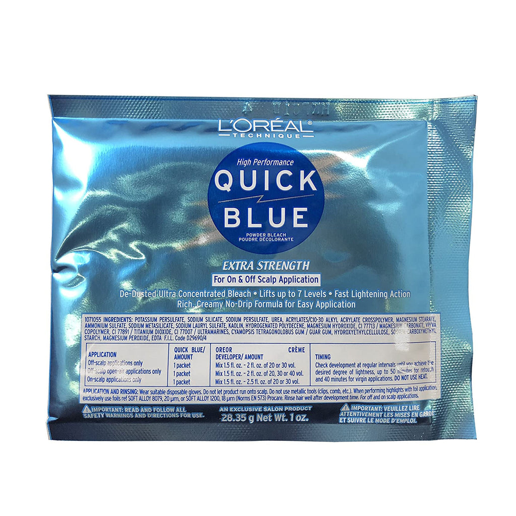 L'Oreal High Performance Quick Blue Powder Bleach, Extra Strength, -Ounce -Pack