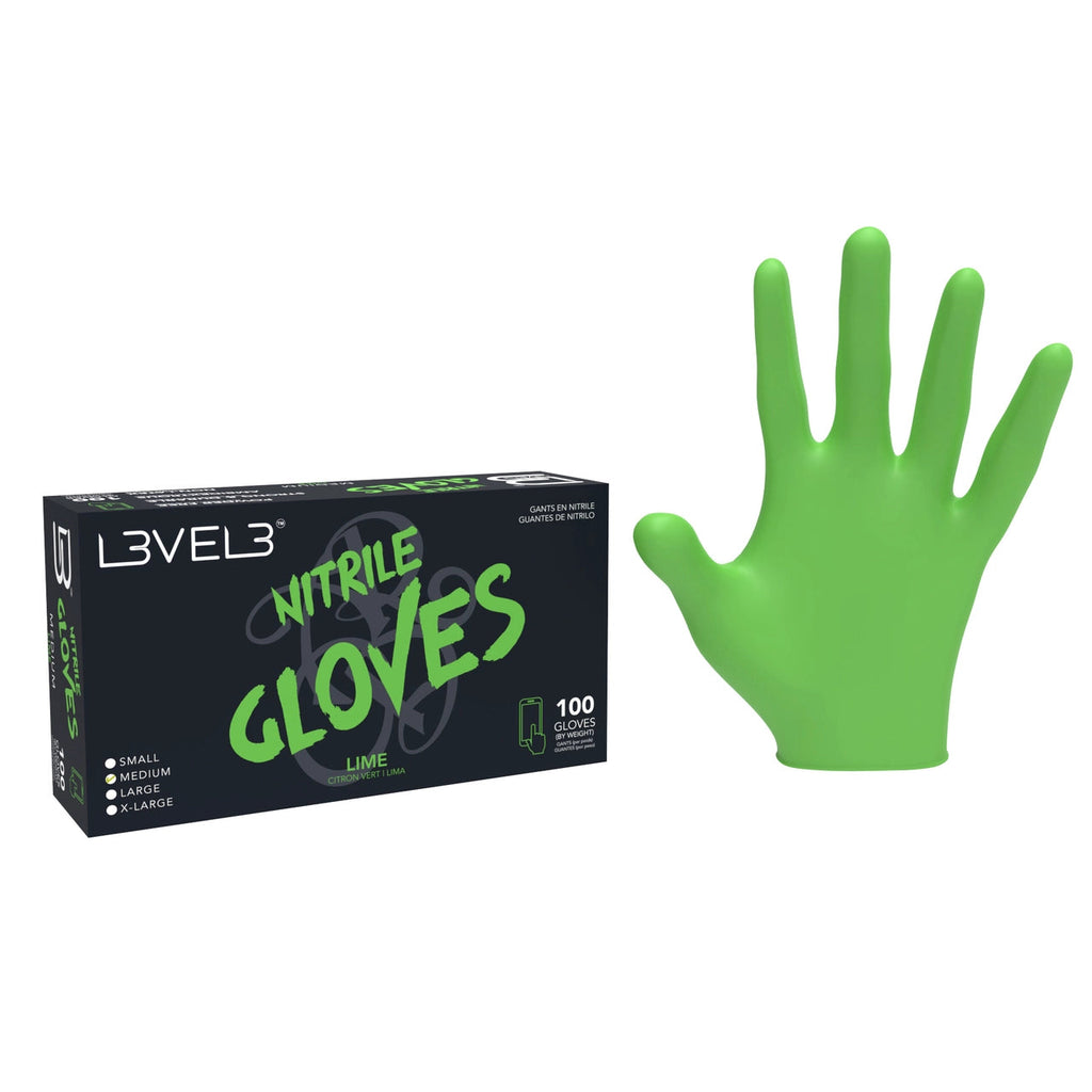VEL Nitrile Gloves Lime ct.