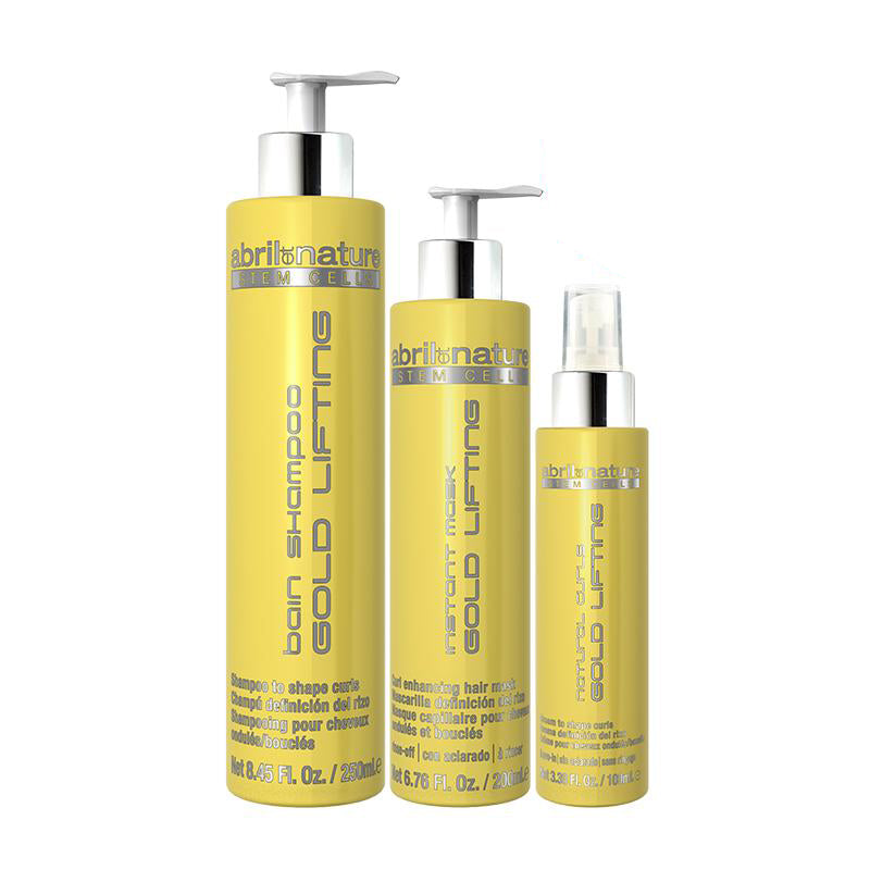 Abril et Nature Gold Lifting Gift Box oz Shampoo, Mask Natural Curls