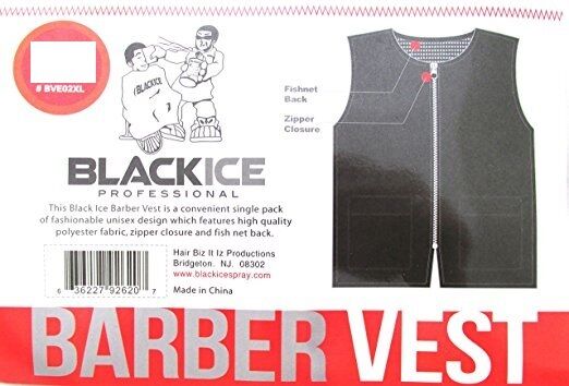 Black Ice Barber Vest