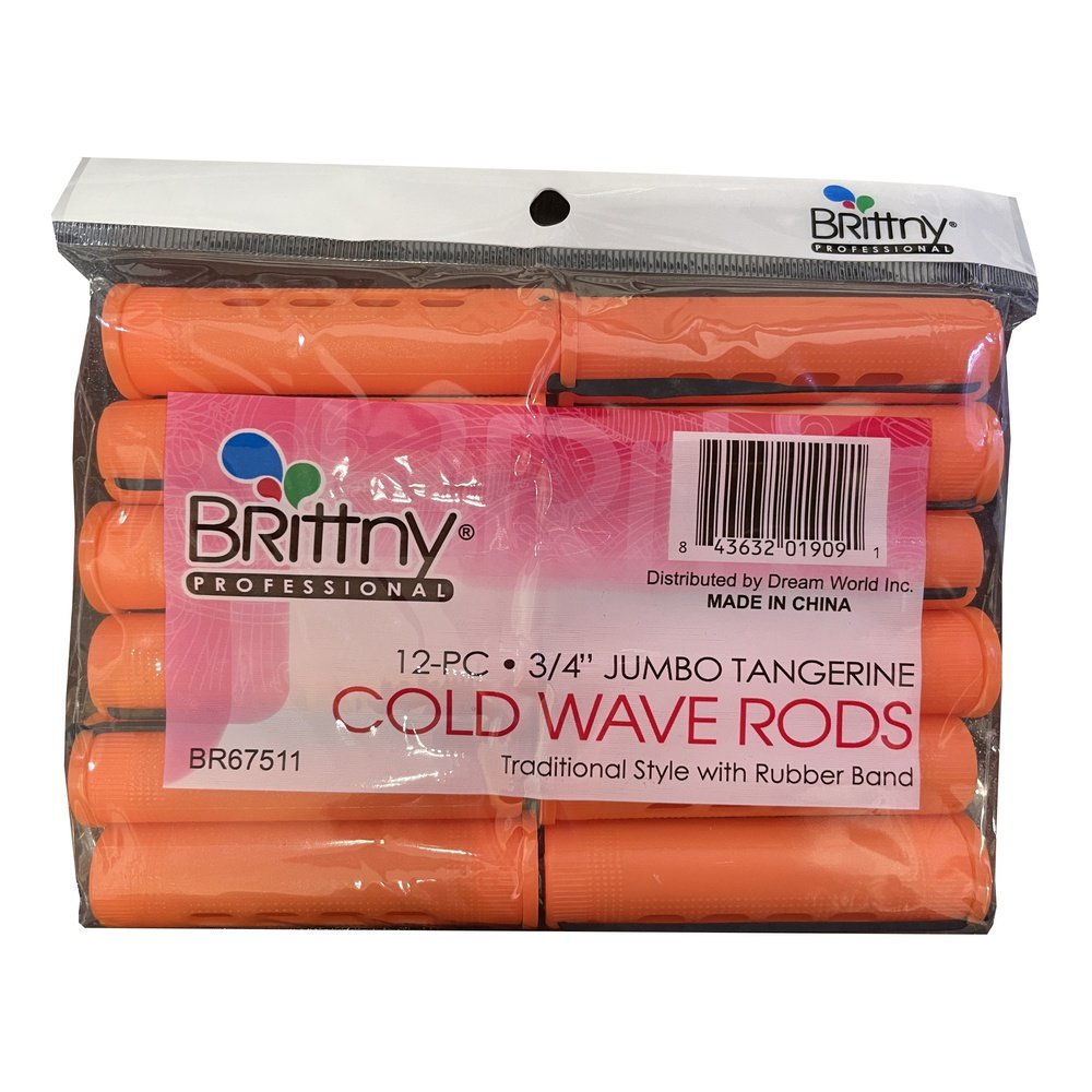 Brittny Cold Wave Rods Jumbo Tangerine pk