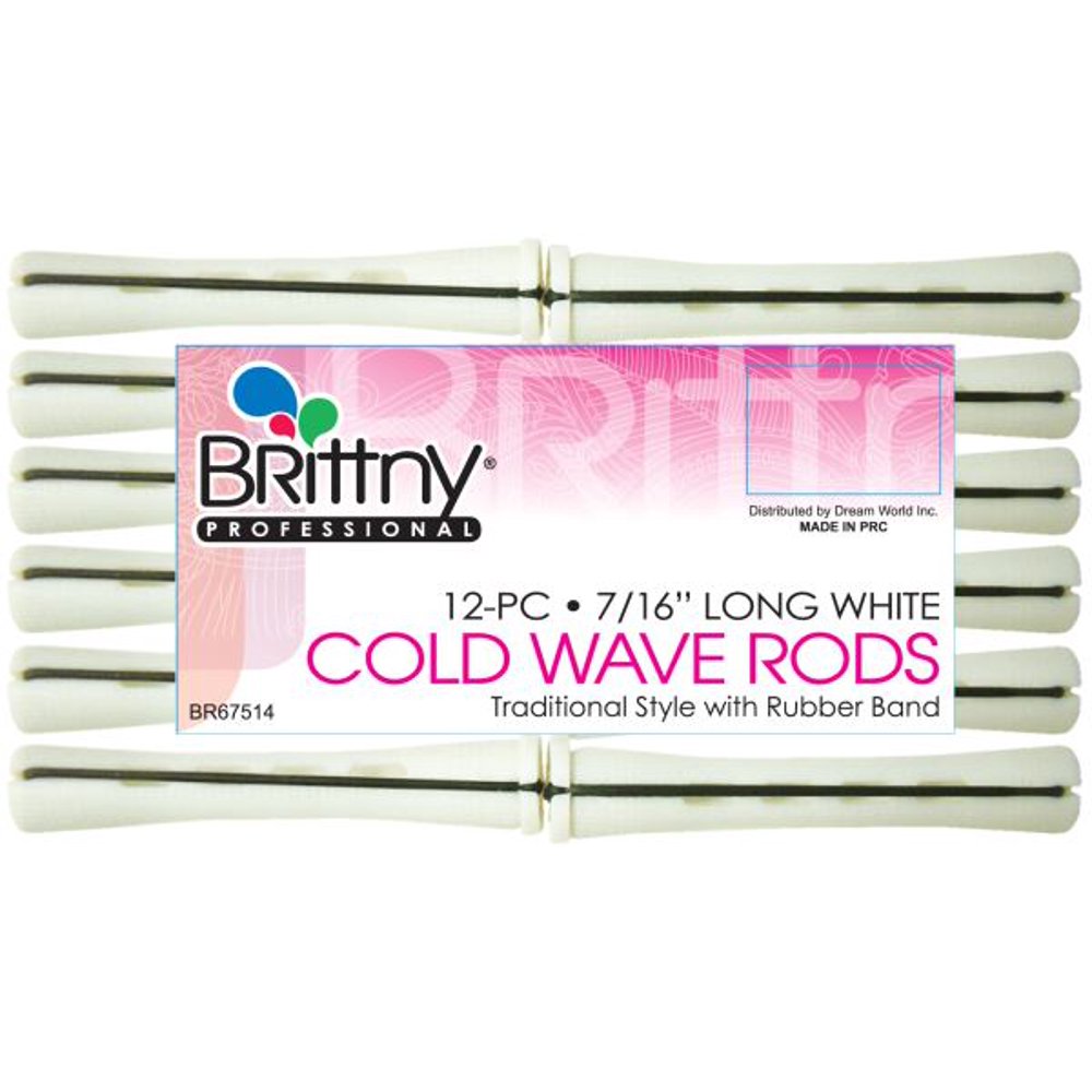 Brittny Cold Wave Rods Long White pk