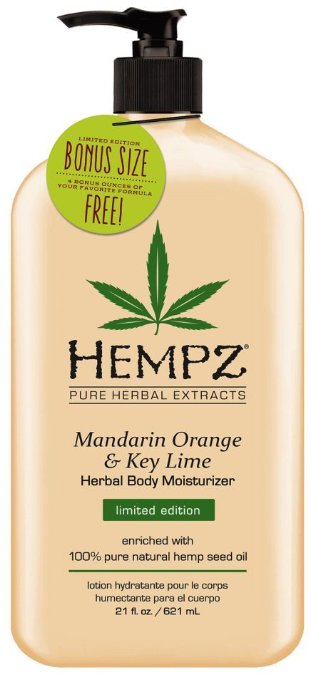 Hempz Mandarin Orange Key Lime Herbal Body Moisturizer oz*Bonus Size* **