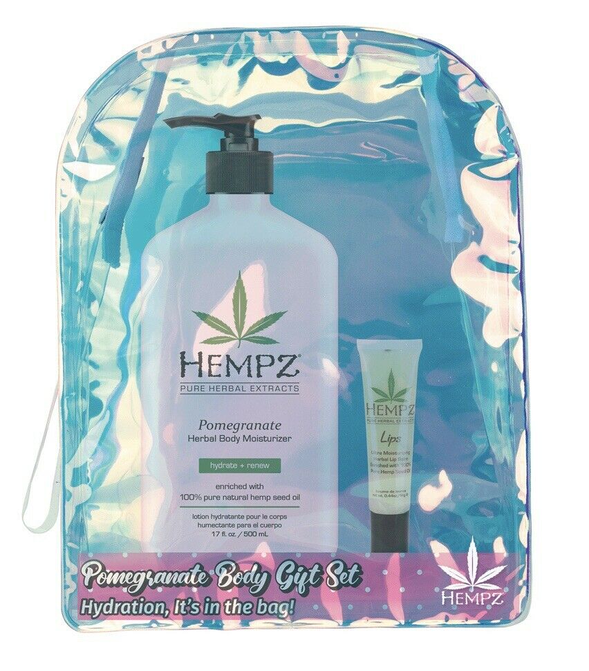 Hempz Pomegranate Body Gift Set oz Moisturizer/Lip Balm