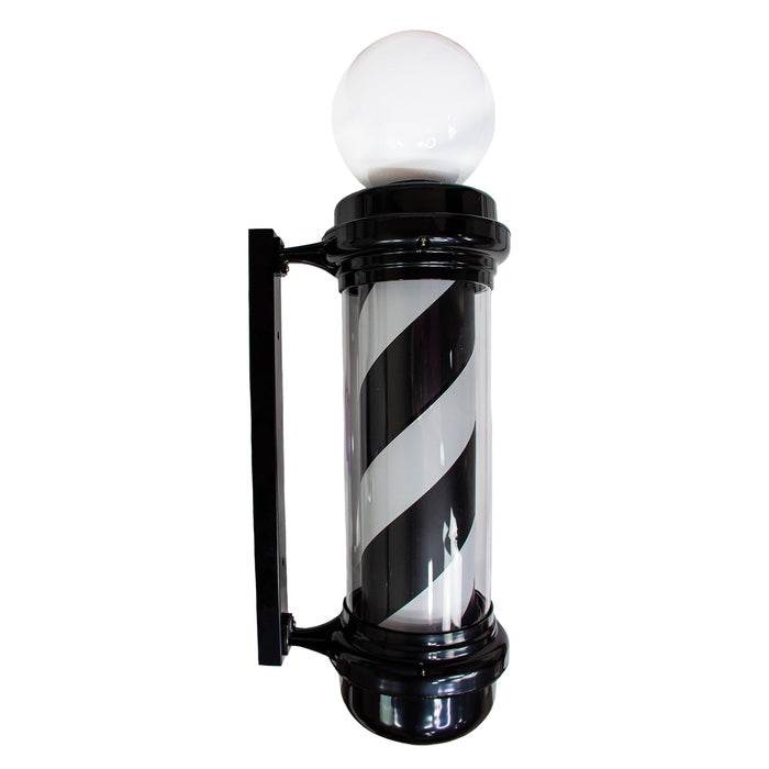 LED Barber Pole Lamp Black