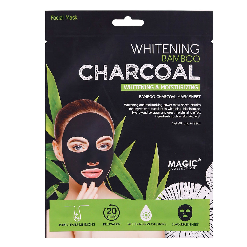 Magic Bamboo Charcoal Sheet Mask Whitening Moisturizing