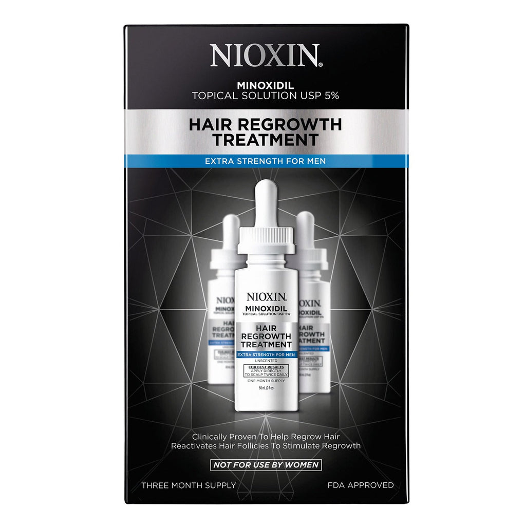 Nioxin Minoxidil Hair Regrowth Treatment Men oz pk. Month Supply