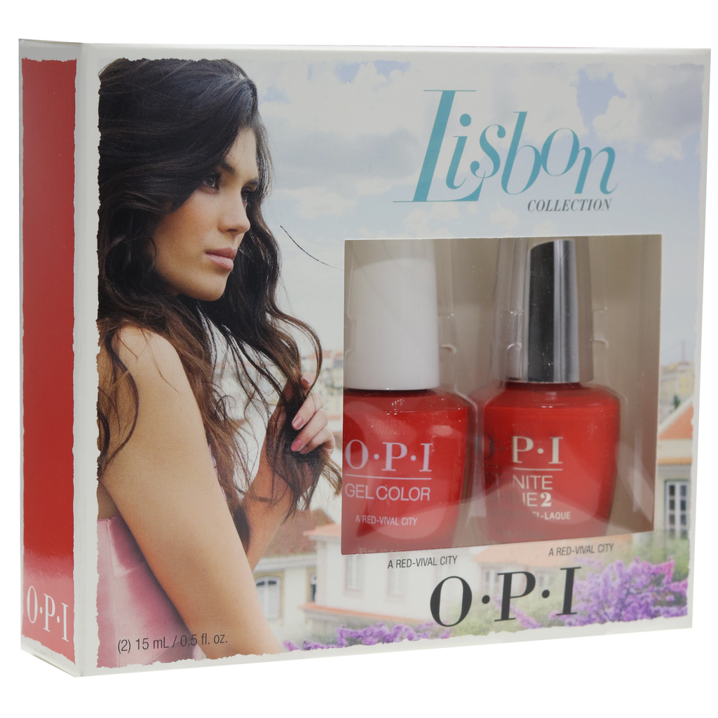 OPI Lisbon Collection Gel Duo Red-Vival City