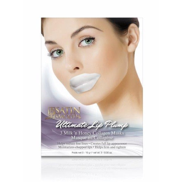 Satin Smooth Ultimate Collagen Lip Plump Masks pk.