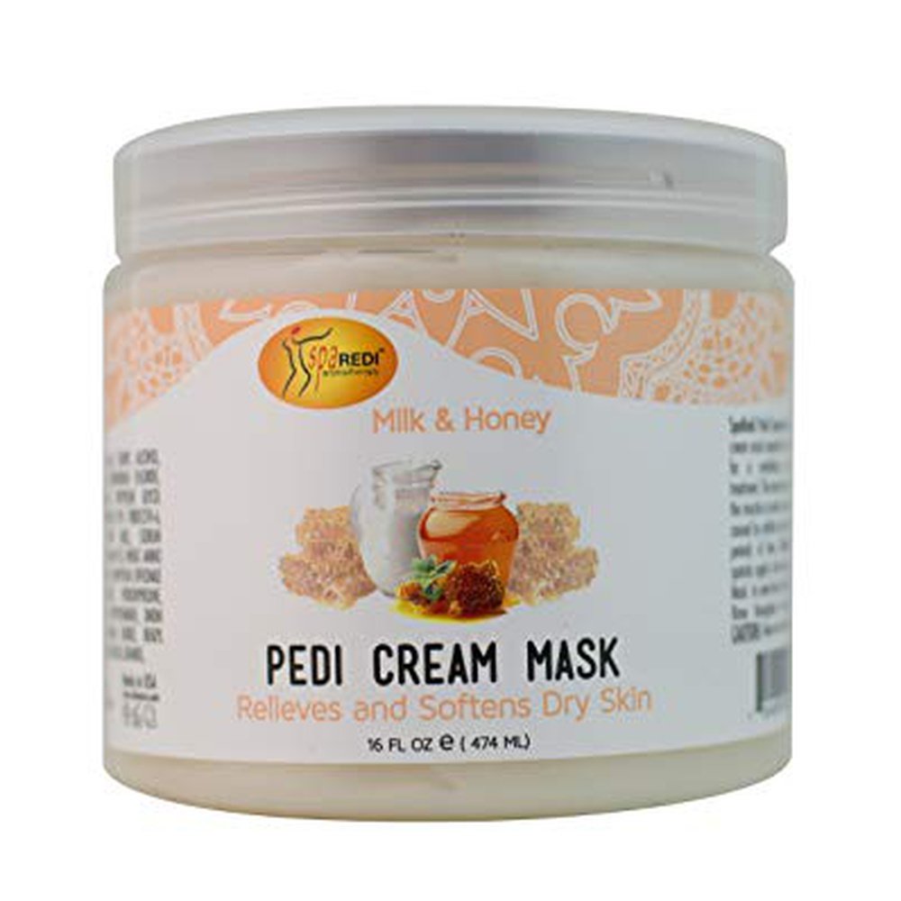 Spa Redi Pedi Mask Cream Milk Honey oz