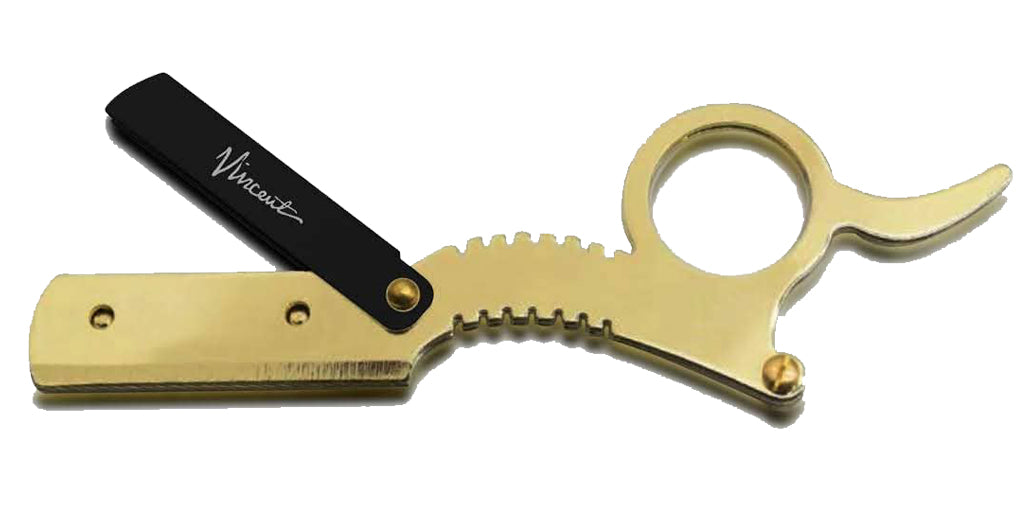 Vincent Finger Razor Gold w/pack of blades – Saberprof