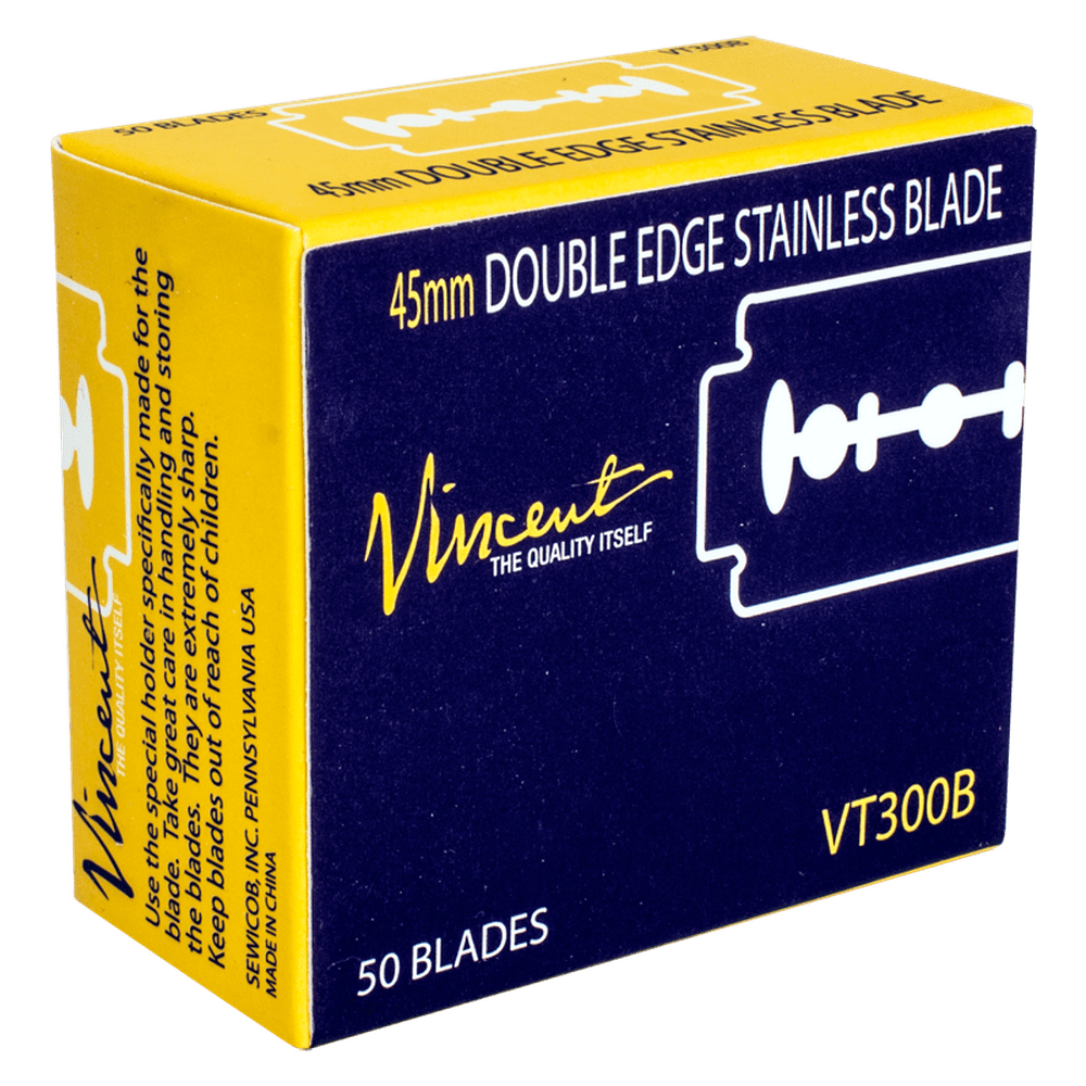Vincent Stainless Double Edge Blade pk.