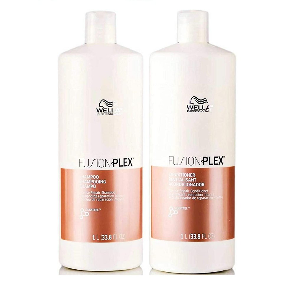 Wella FusionPlex Intense Repair Shampoo, Conditioner Liter Duo set