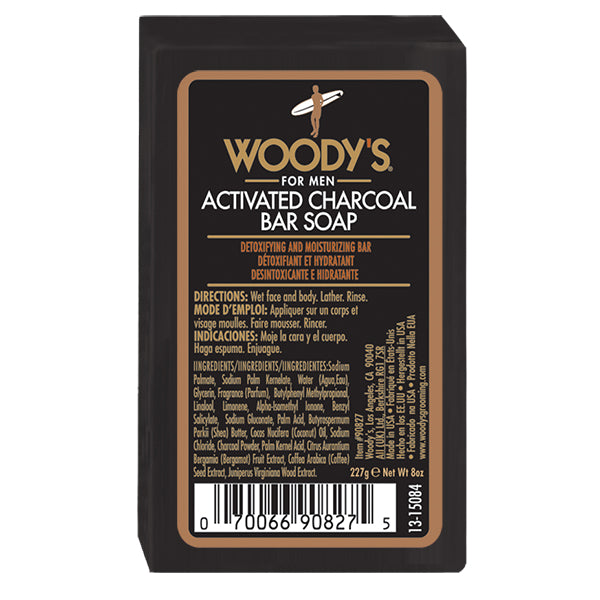 Woody's Activated Charcoal Soap Bar oz
