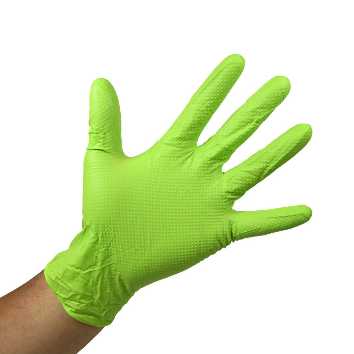 Style Tek Lime Nitrile Gloves Powder Free 100ct.