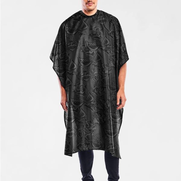 Betty Dain Inked Barber Styling Cape Black