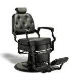 AYC ADAMS BARBER CHAIR BLACK CUSHION, FRAME