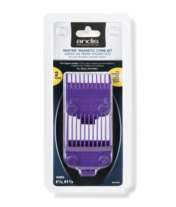 Andis_Nano_Silver_Magnetic_Comb_pc_Set_Magnets_Size_0 Andis Nano-Silver Magnetic Comb pc Set Magnets Size