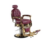 Athena Golden Barber Chair Plum