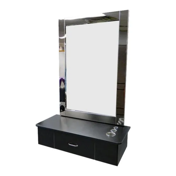 Athena One drawer Cabinet Black