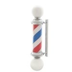 Barber Pole Rotating White Bulb top/bottom