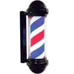 Barber Pole Rotating black caps