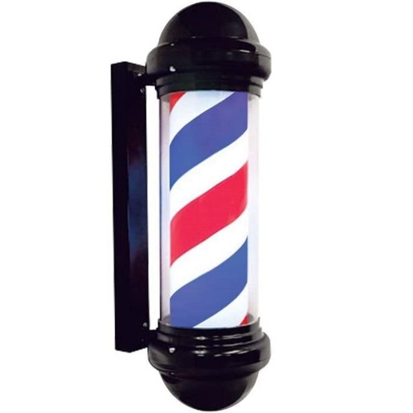 Barber Pole Rotating black caps