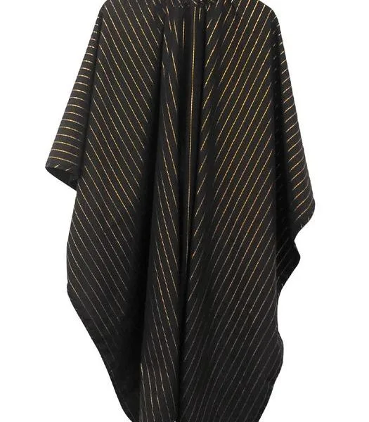 Barber Strong Cape Black/Gold PinStripe
