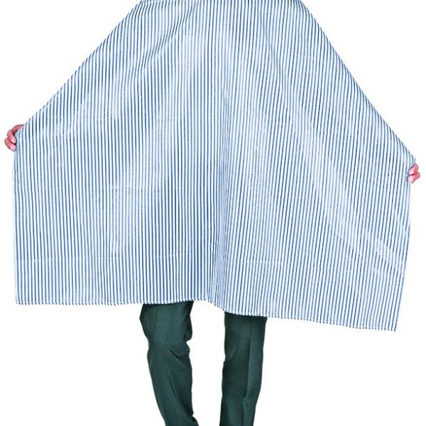 Betty Dain Seersucker Barber Cape White