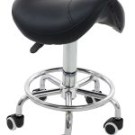 Black stool without back