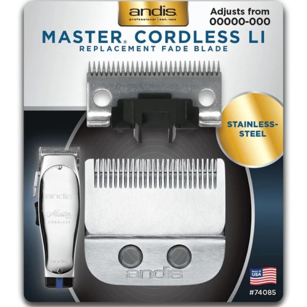 Andis Master Cordless Li Stainless Steel Replacement Blade - Fade