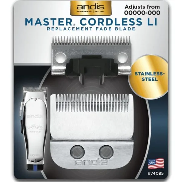 Andis Master Cordless Li Stainless Steel Replacement Blade - Fade