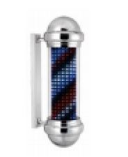 Barber Pole Black LED