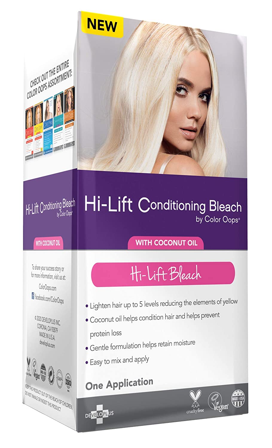 Color Oops Hi-Lift Bleach Kit Levels