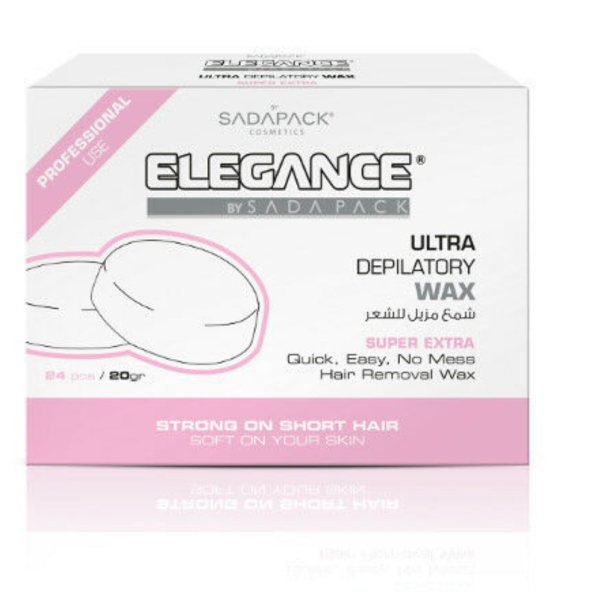 Elegance Ultra Depilatory Wax Rings Pink Super Extra pc