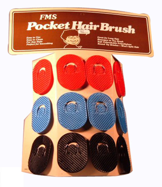 FMS Pocket Hair Brush Assorted /CD
