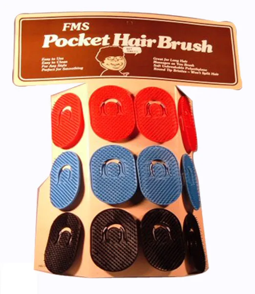 FMS Pocket Hair Brush Assorted /CD