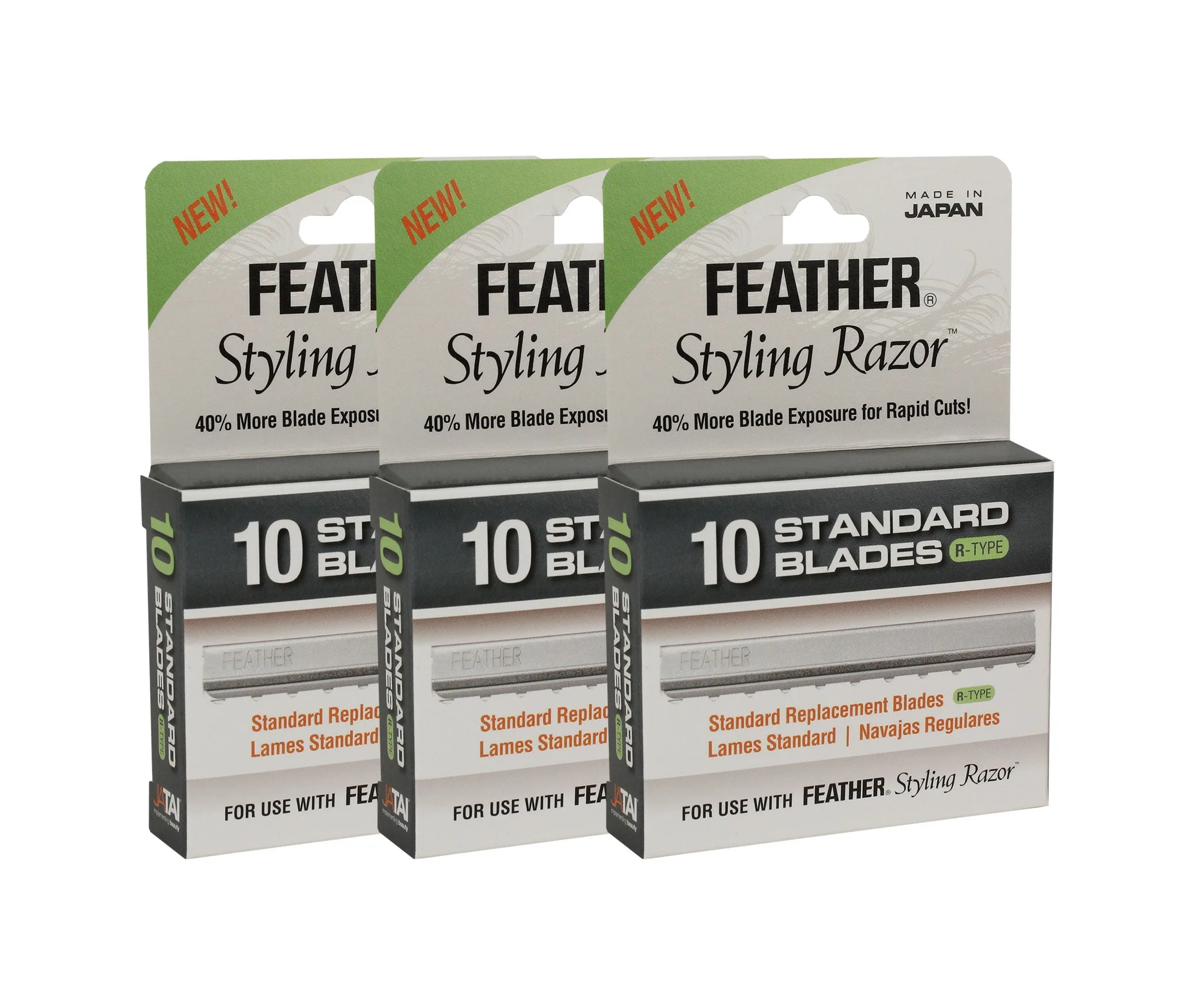 Feather-Styling-Razor-Standard-R-Type-Blades-30pk Feather Styling Razor Blade R-Type Value 30Pk - MPN FEA13132 - Wholesale Salon Supply