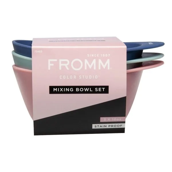 Fromm Hair Color Mixing Bowl 3 pcs.Set 10oz - MPN FRO12429 - Wholesale Salon Supply