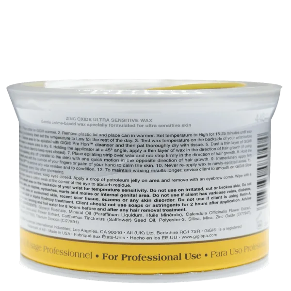 Gigi Zinc Oxide Ultra Sensitive Wax oz
