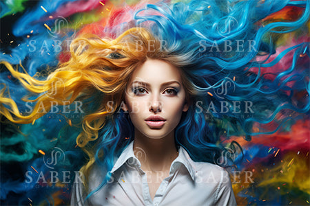 SER00003 Hair Color Girl Poster #3