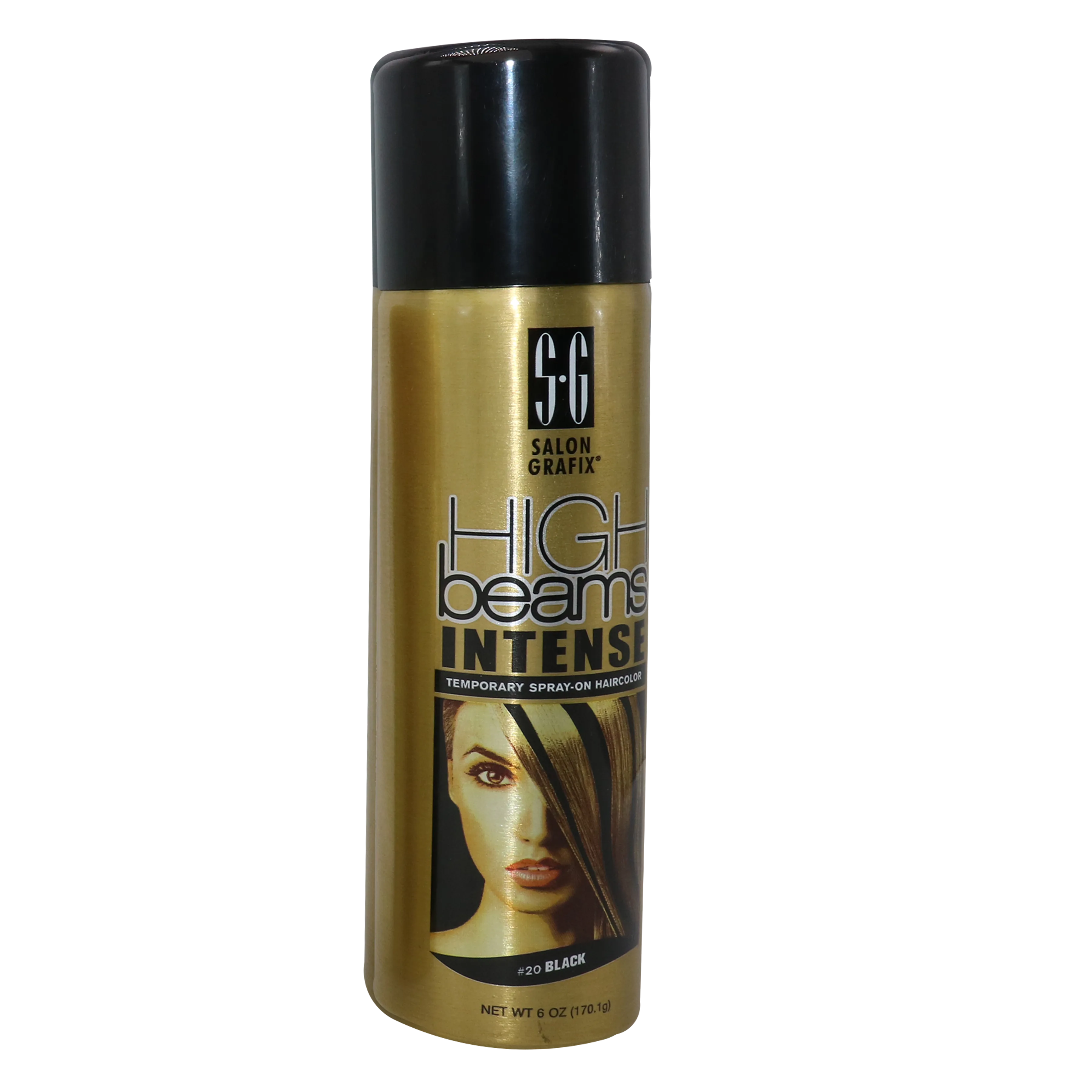 High Beams Spray On Haircolor 6oz - #20 Black - MPN HIG12372 - Wholesale Salon Supply