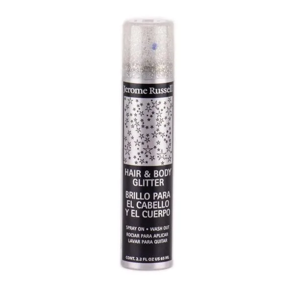 Jerome Russell Hair Body Glitter Spray Silver oz