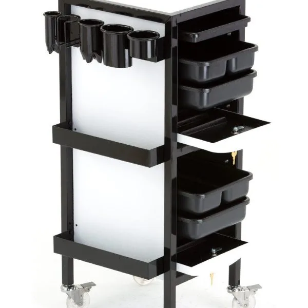 Kayline Skate Kart Crystal White w/ Black Frame - MPN KAY01560 - Wholesale Salon Supply