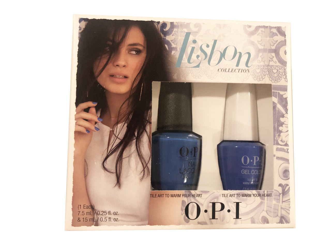OPI Lisbon Collection Gel oz Lacquer Duo Tile Art Warm Heart