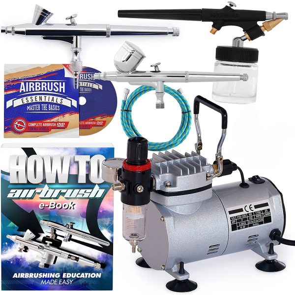 PointZero Airbrush Dual Action Kit Airbrushes