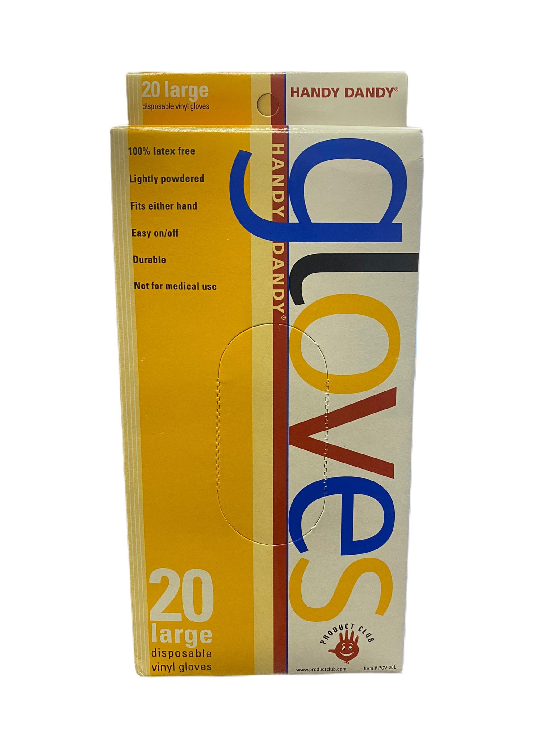 Product Club Clear Vinyl Gloves Powdered Large ct.