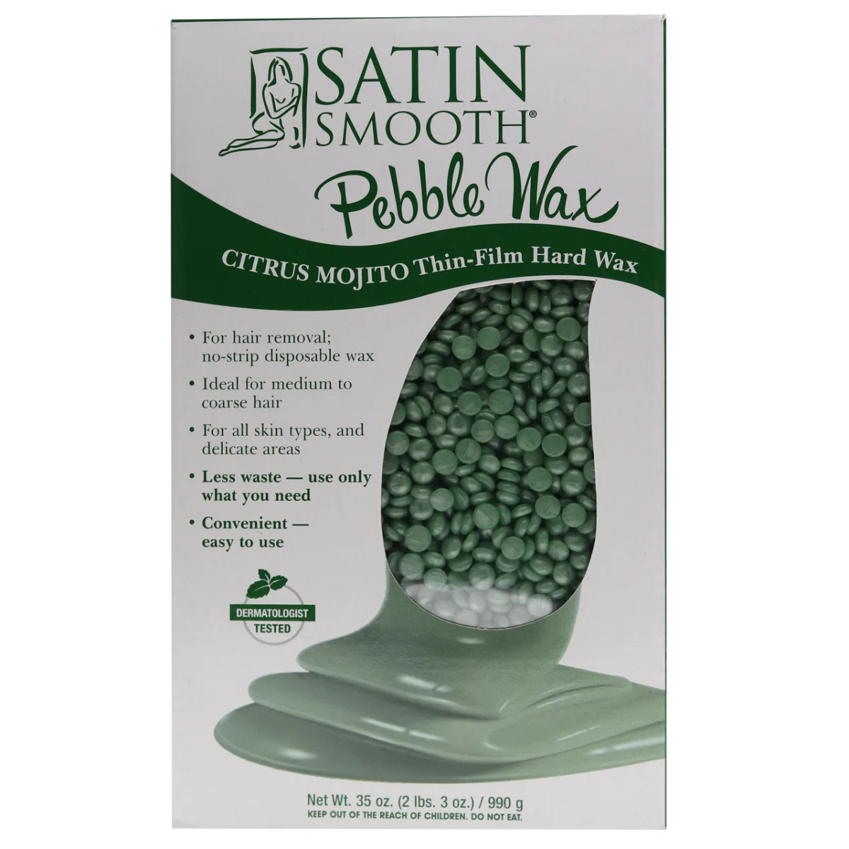 Satin Smooth Pebble Wax 2.3lbs. - MPN 5567902417058 - Wholesale Salon Supply